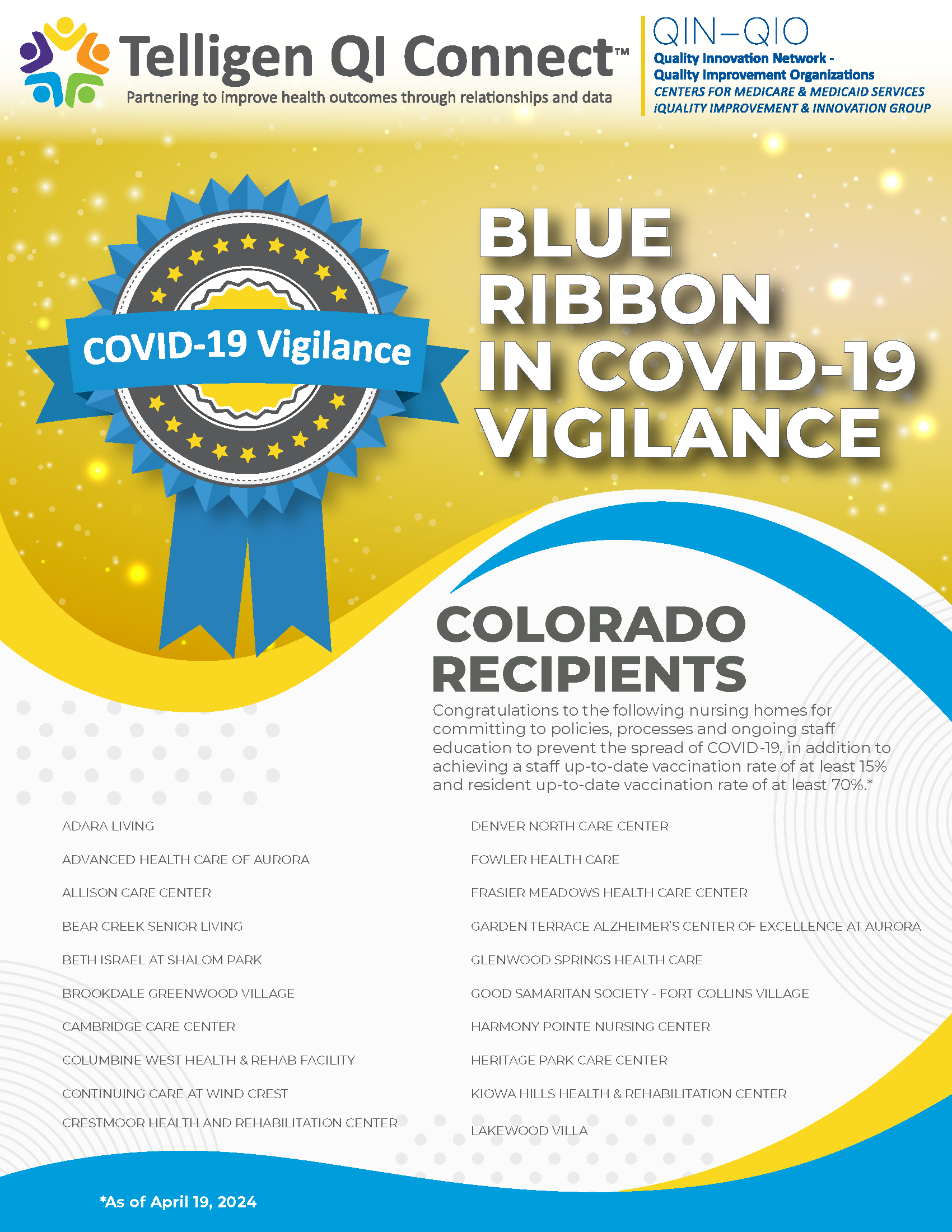 Colorado Blue Ribbon Recipients 