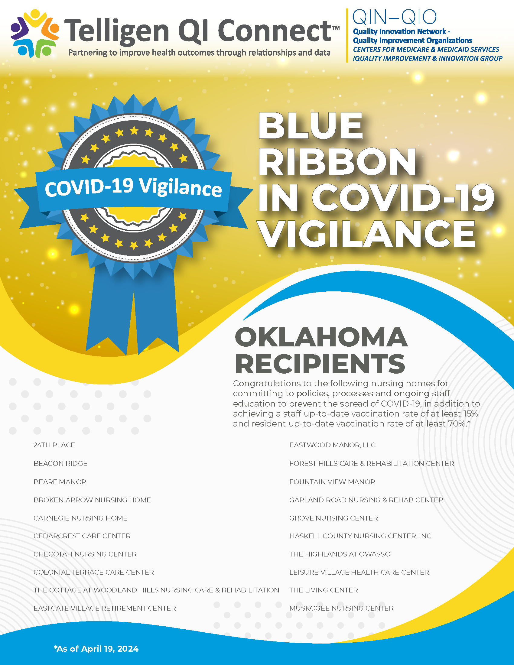 Oklahoma Blue Ribbon Recipients